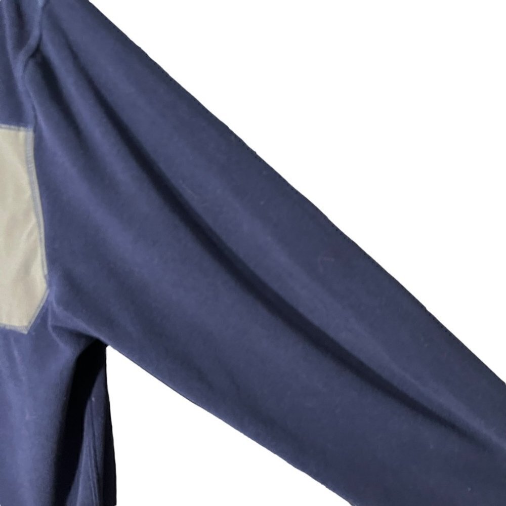 Timberland Sweater Mens XL Long Sleeve 1/2 Zip Pullover Fleece Mock Neck Blue - Picture 5 of 9